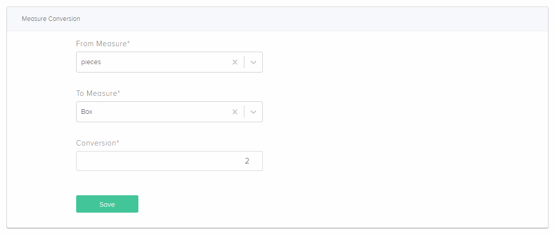 Measure Conversion